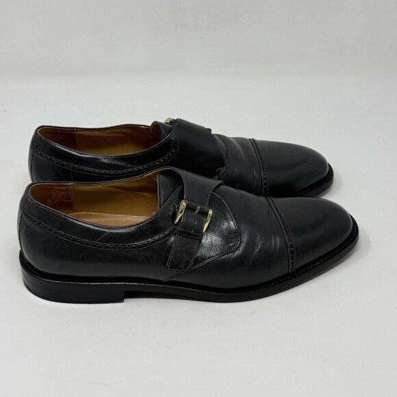 Paolo De Marco Monk Strap Dress Shoes Mens 8.5 Gray Leather Cap Toe Wedding main image 12